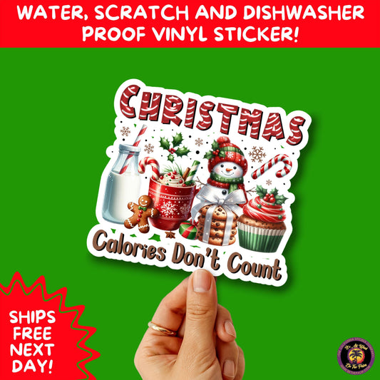 CHRISTMAS STICKER PACK | Festive Holiday Decor Vinyl Stickers Perfect for Journals Gifts Planners Stocking Stuffers Winter for coffee lovers