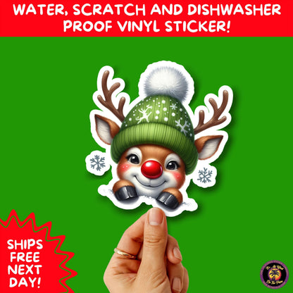 CHRISTMAS STICKER PACK | Festive Holiday Decor Vinyl Stickers Perfect for Journals Gifts Planners Stocking Stuffers Winter for coffee lovers