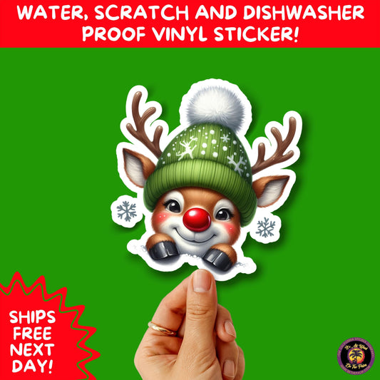 CHRISTMAS STICKER PACK | Festive Holiday Decor Vinyl Stickers Perfect for Journals Gifts Planners Stocking Stuffers Winter for coffee lovers