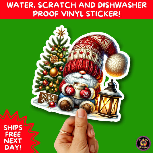 CHRISTMAS STICKER PACK | Festive Holiday Decor Vinyl Stickers Perfect for Journals Gifts Planners Stocking Stuffers Winter for gnome lovers