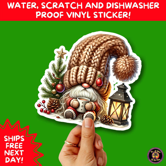 CHRISTMAS STICKER PACK | Festive Holiday Decor Vinyl Stickers Perfect for Journals Gifts Planners Stocking Stuffers Winter for gnome lovers