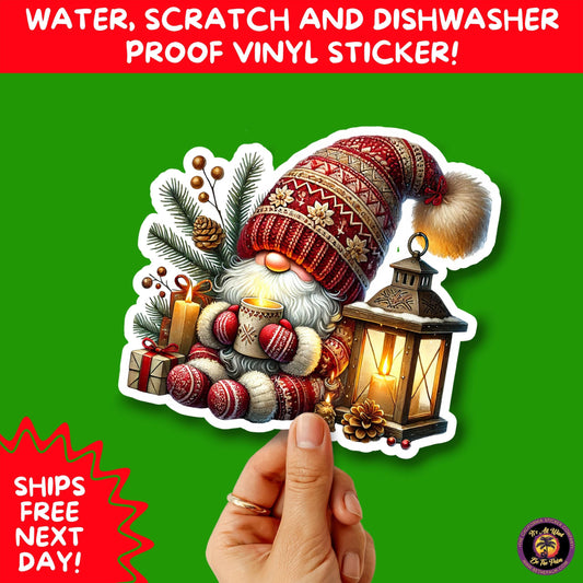 CHRISTMAS STICKER PACK | Festive Holiday Decor Vinyl Stickers Perfect for Journals Gifts Planners Stocking Stuffers Winter for gnome lovers