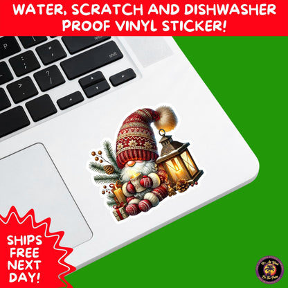 CHRISTMAS STICKER PACK | Festive Holiday Decor Vinyl Stickers Perfect for Journals Gifts Planners Stocking Stuffers Winter for gnome lovers
