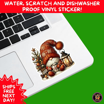 CHRISTMAS STICKER PACK | Festive Holiday Decor Vinyl Stickers Perfect for Journals Gifts Planners Stocking Stuffers Winter for gnome lovers
