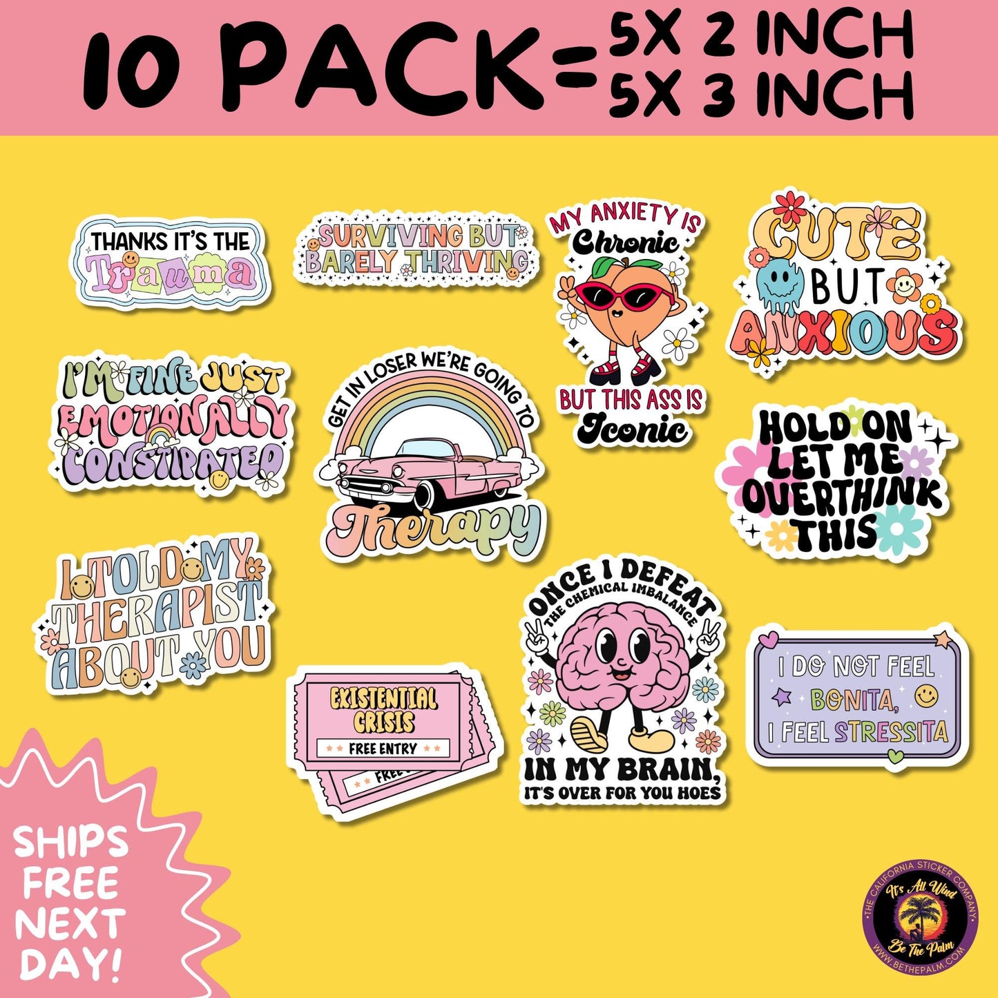 27 STICKER PACK! mental health, therapy sticker, self care, positive quote, anxiety sticker, daily reminder, healing vibes, sticker pack