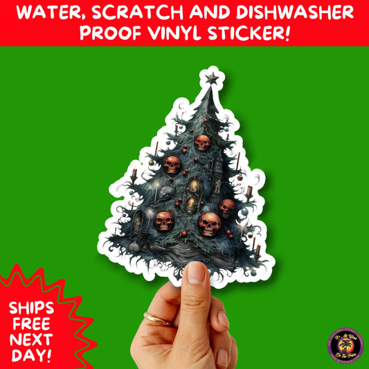 GOTHIC CHRISTMAS STICKERS Dark Holiday Aesthetic Stickers | Spooky Cute Christmas Decor | Goth Planner Stickers for Gifts & Cards