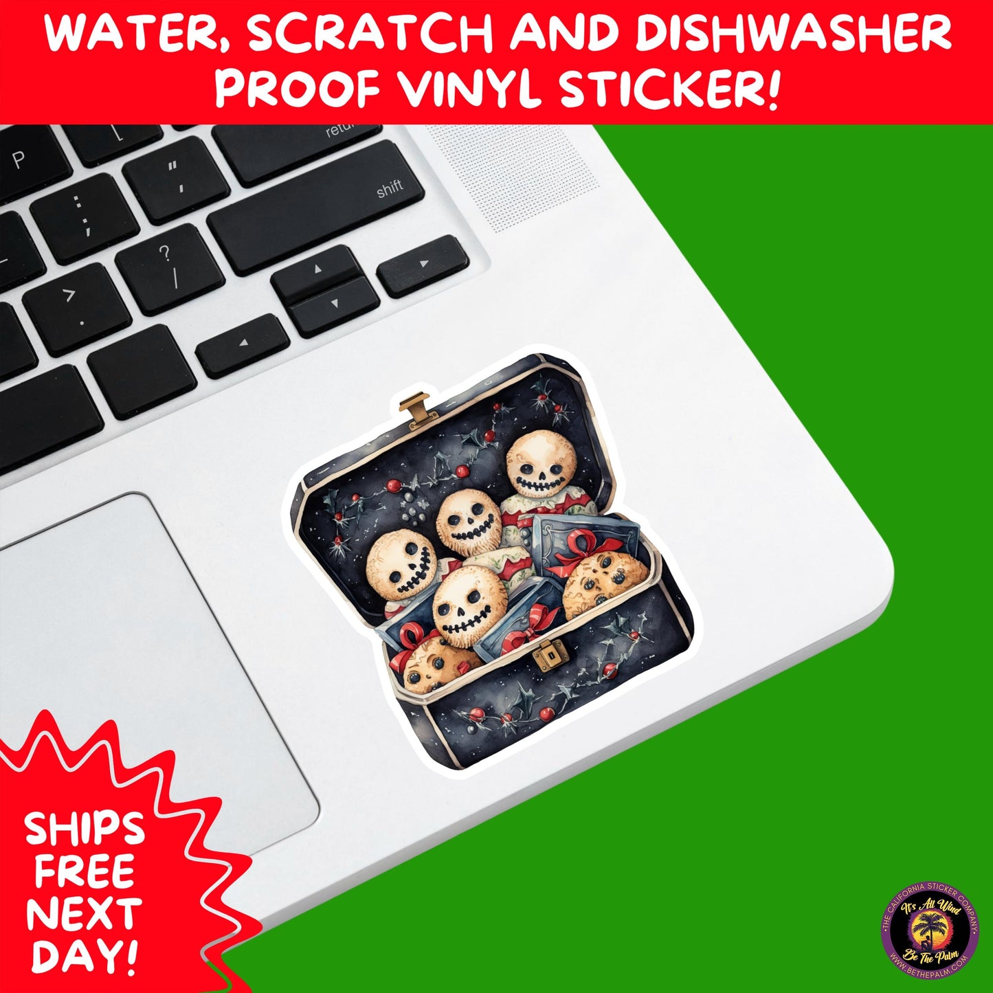 GOTHIC CHRISTMAS STICKERS Dark Holiday Aesthetic Stickers | Spooky Cute Christmas Decor | Goth Planner Stickers for Gifts & Cards