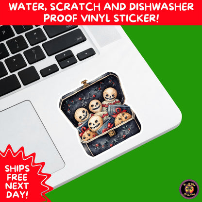 GOTHIC CHRISTMAS STICKERS Dark Holiday Aesthetic Stickers | Spooky Cute Christmas Decor | Goth Planner Stickers for Gifts & Cards