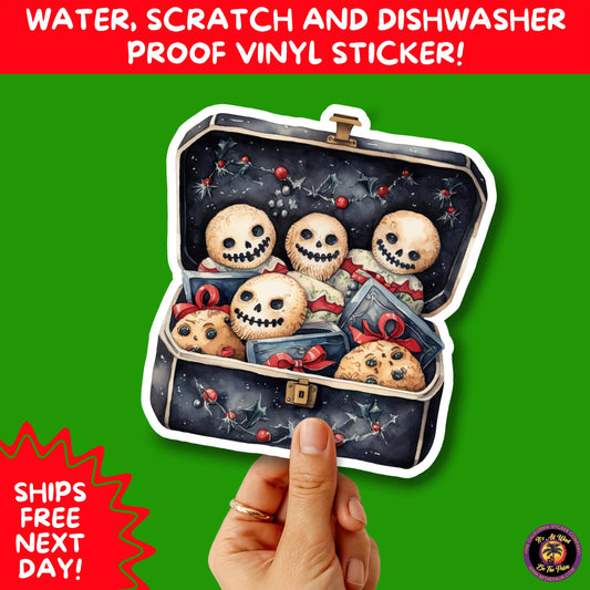 GOTHIC CHRISTMAS STICKERS Dark Holiday Aesthetic Stickers | Spooky Cute Christmas Decor | Goth Planner Stickers for Gifts & Cards
