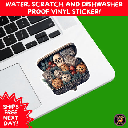 GOTHIC CHRISTMAS STICKERS Dark Holiday Aesthetic Stickers | Spooky Cute Christmas Decor | Goth Planner Stickers for Gifts & Cards