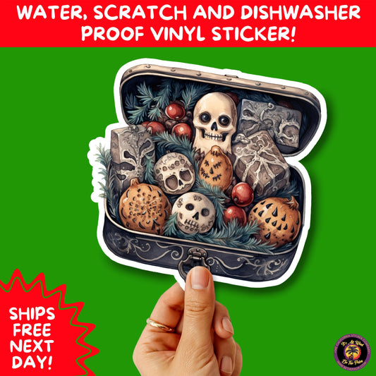 GOTHIC CHRISTMAS STICKERS Dark Holiday Aesthetic Stickers | Spooky Cute Christmas Decor | Goth Planner Stickers for Gifts & Cards