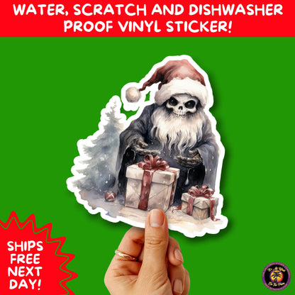 GOTHIC CHRISTMAS STICKERS Dark Holiday Aesthetic Stickers | Spooky Cute Christmas Decor | Goth Planner Stickers for Gifts & Cards