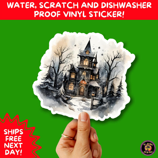 GOTHIC CHRISTMAS STICKERS Dark Holiday Aesthetic Stickers | Spooky Cute Christmas Decor | Goth Planner Stickers for Gifts & Cards