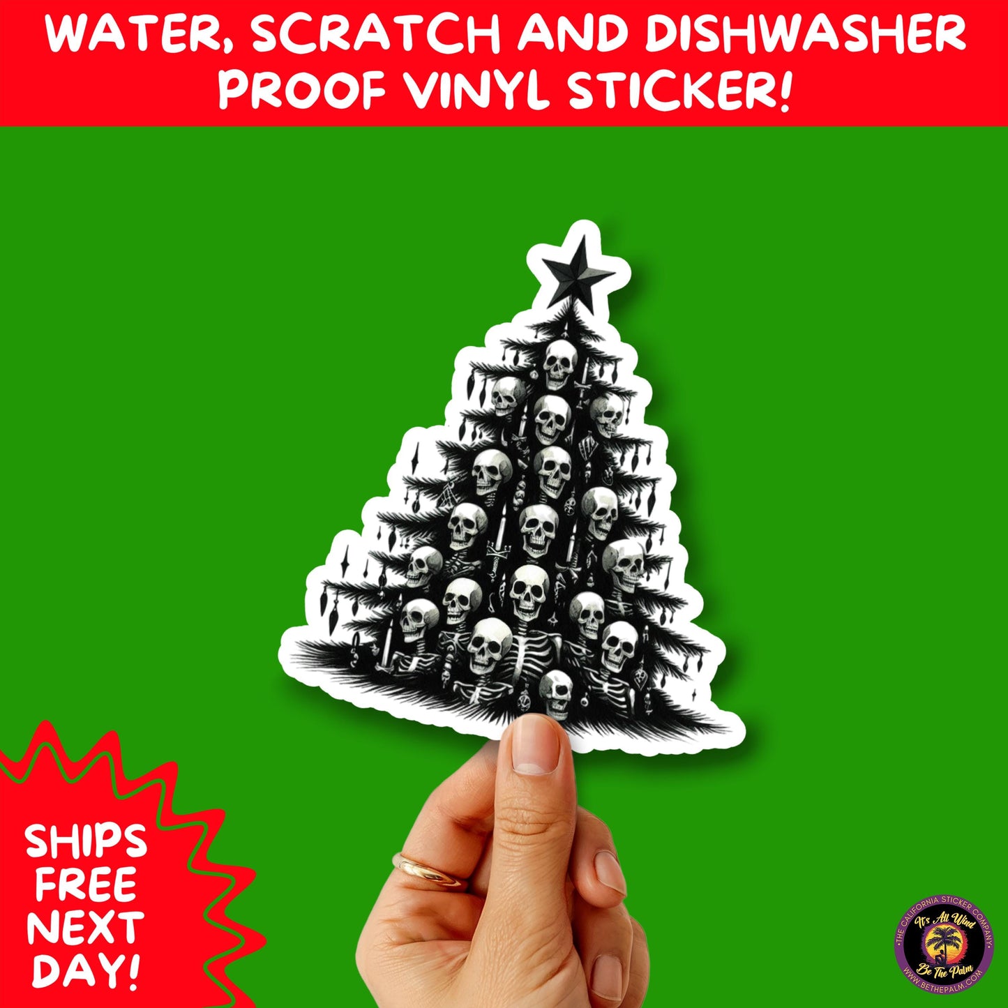 GOTHIC CHRISTMAS STICKERS Dark Holiday Aesthetic Stickers | Spooky Cute Christmas Decor | Goth Planner Stickers for Gifts & Cards