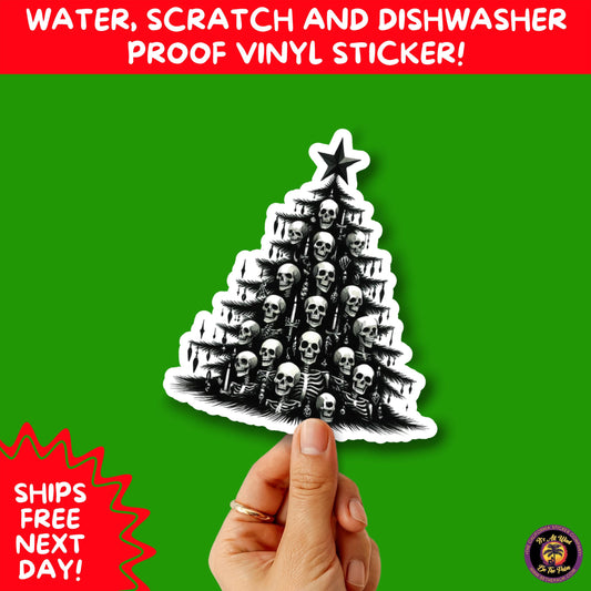 GOTHIC CHRISTMAS STICKERS Dark Holiday Aesthetic Stickers | Spooky Cute Christmas Decor | Goth Planner Stickers for Gifts & Cards