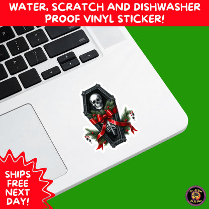 GOTHIC CHRISTMAS STICKERS Dark Holiday Aesthetic Stickers | Spooky Cute Christmas Decor | Goth Planner Stickers for Gifts & Cards
