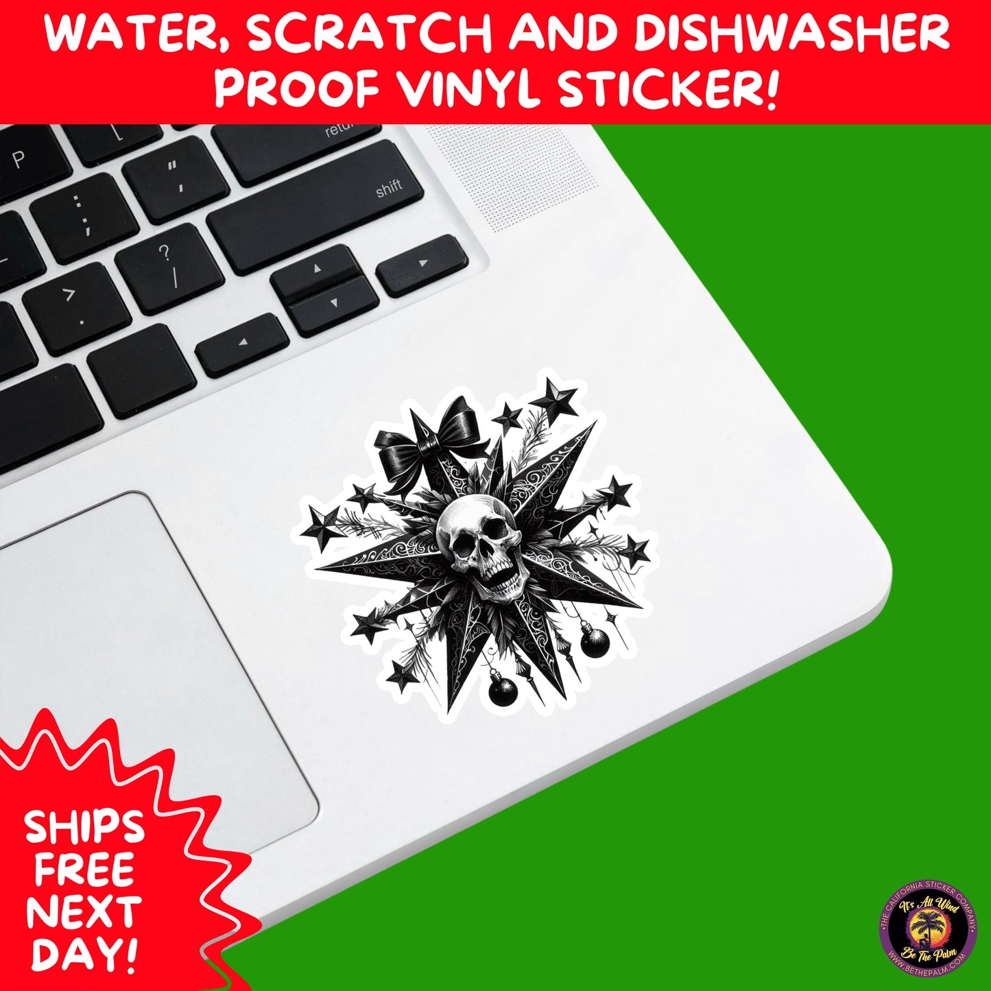 GOTHIC CHRISTMAS STICKERS Dark Holiday Aesthetic Stickers | Spooky Cute Christmas Decor | Goth Planner Stickers for Gifts & Cards