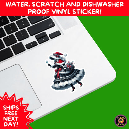 GOTHIC CHRISTMAS STICKERS Dark Holiday Aesthetic Stickers | Spooky Cute Christmas Decor | Goth Planner Stickers for Gifts & Cards