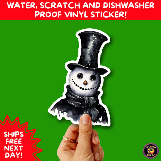 GOTHIC CHRISTMAS STICKERS Dark Holiday Aesthetic Stickers | Spooky Cute Christmas Decor | Goth Planner Stickers for Gifts & Cards