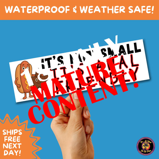 BUMPER STICKER | Funny Vinyl Decals for Cars Trucks Laptops Durable Waterproof Outdoor Sticker Gift for Drivers and Road Trips