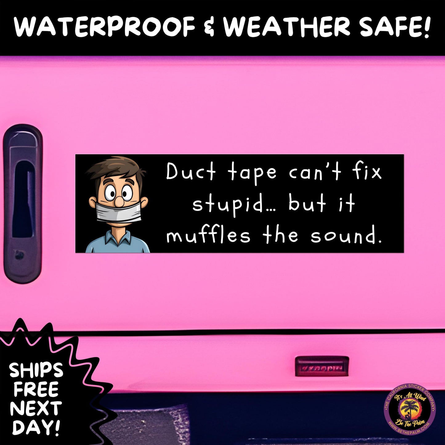 BUMPER STICKER | Funny Vinyl Decals for Cars Trucks Laptops Durable Waterproof Outdoor Sticker Gift for Drivers and Road Trips