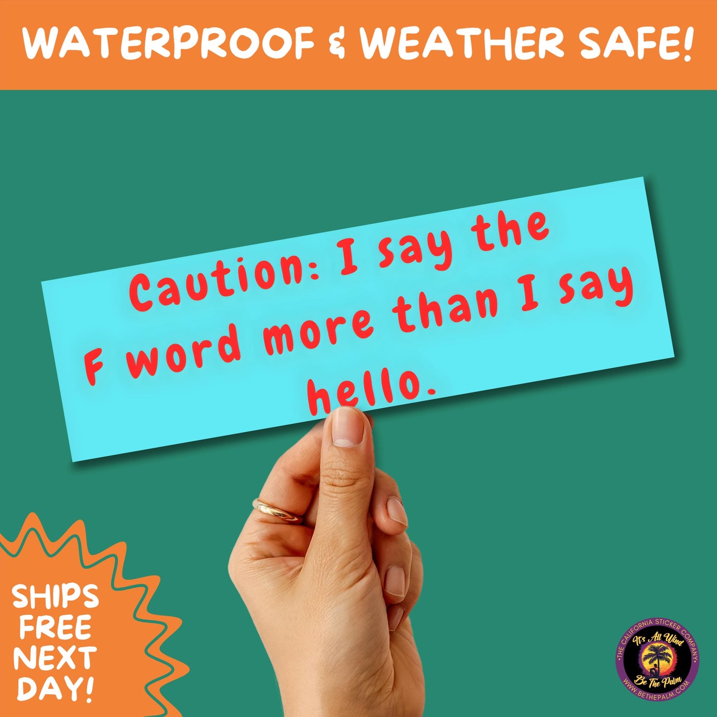 BUMPER STICKER | Funny Vinyl Decals for Cars Trucks Laptops Durable Waterproof Outdoor Sticker Gift for Drivers and Road Trips