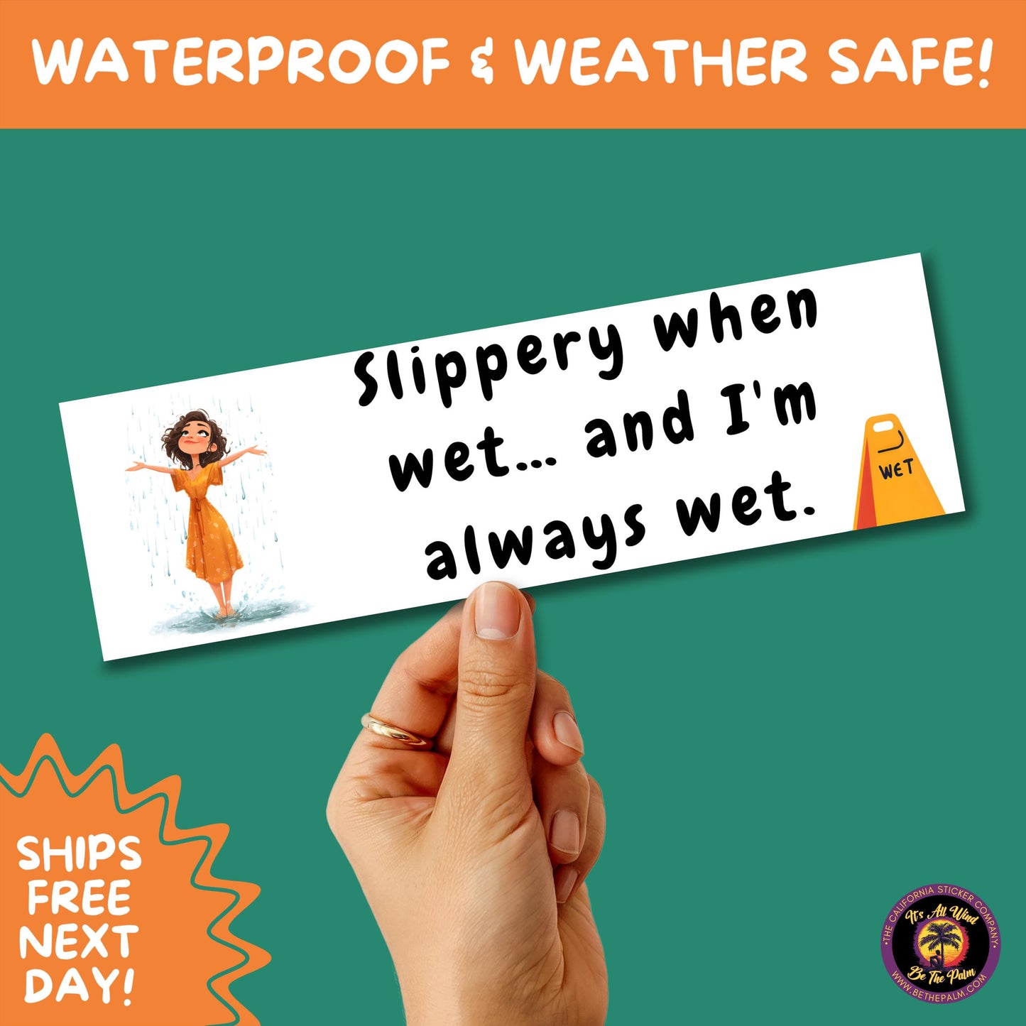 BUMPER STICKER | Funny Vinyl Decals for Cars Trucks Laptops Durable Waterproof Outdoor Sticker Gift for Drivers and Road Trips