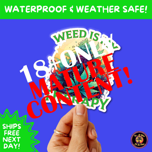 WEED STICKER SET | Funny 420 Cannabis Stickers for Water Bottle, Laptop, Hydroflask, Stoner Gift Idea, Smoker Vinyl Decal Pack