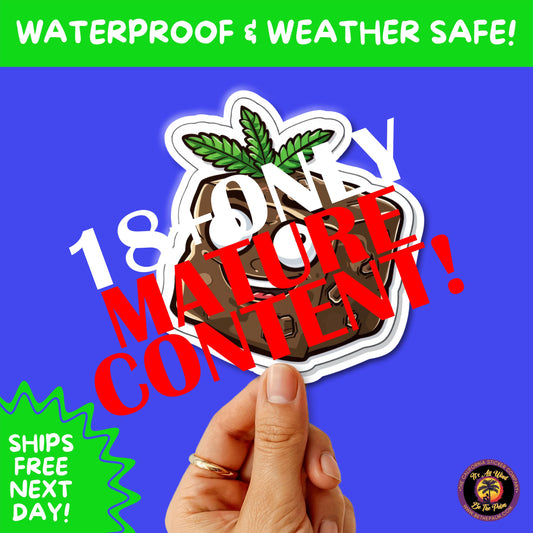 WEED STICKER SET | Funny 420 Cannabis Stickers for Water Bottle, Laptop, Hydroflask, Stoner Gift Idea, Smoker Vinyl Decal Pack