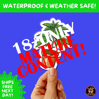 WEED STICKER SET | Funny 420 Cannabis Stickers for Water Bottle, Laptop, Hydroflask, Stoner Gift Idea, Smoker Vinyl Decal Pack