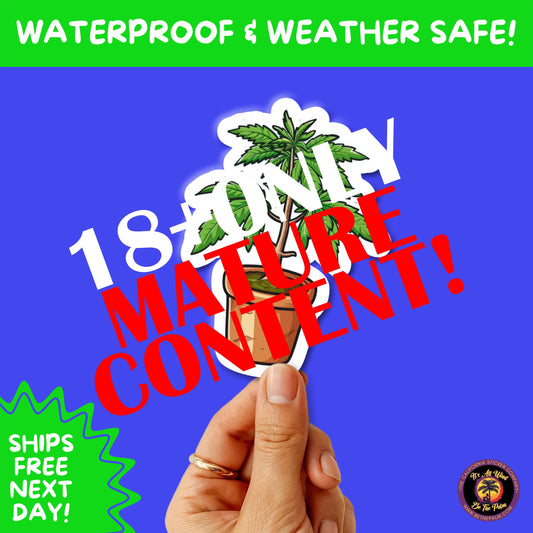 WEED STICKER SET | Funny 420 Cannabis Stickers for Water Bottle, Laptop, Hydroflask, Stoner Gift Idea, Smoker Vinyl Decal Pack