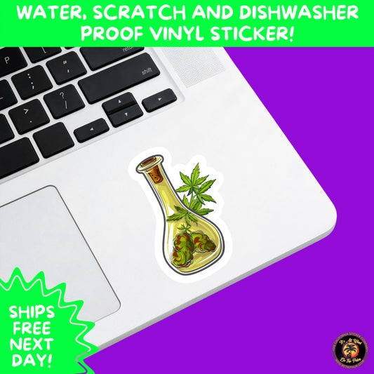 WEED STICKER SET | Funny 420 Cannabis Stickers for Water Bottle, Laptop, Hydroflask, Stoner Gift Idea, Smoker Vinyl Decal Pack