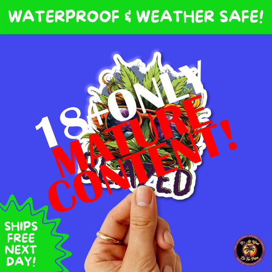 WEED STICKER SET | Funny 420 Cannabis Stickers for Water Bottle, Laptop, Hydroflask, Stoner Gift Idea, Smoker Vinyl Decal Pack