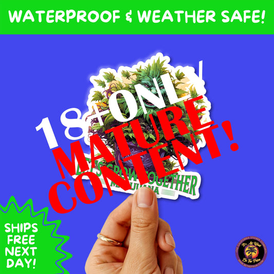 WEED STICKER SET | Funny 420 Cannabis Stickers for Water Bottle, Laptop, Hydroflask, Stoner Gift Idea, Smoker Vinyl Decal Pack