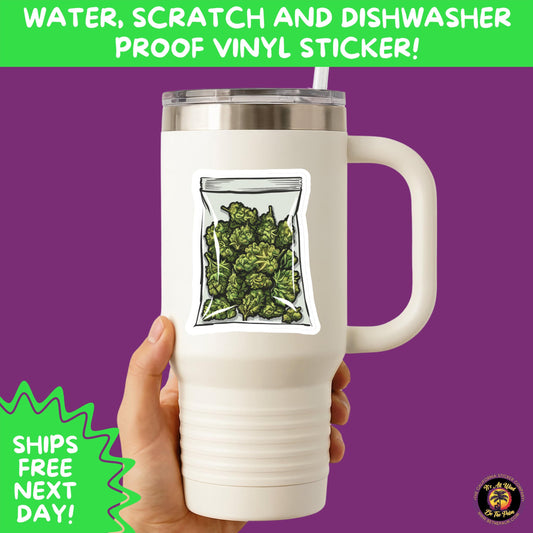 WEED STICKER SET | Funny 420 Cannabis Stickers for Water Bottle, Laptop, Hydroflask, Stoner Gift Idea, Smoker Vinyl Decal Pack