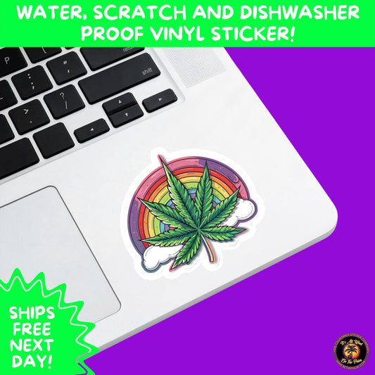 WEED STICKER SET | Funny 420 Cannabis Stickers for Water Bottle, Laptop, Hydroflask, Stoner Gift Idea, Smoker Vinyl Decal Pack
