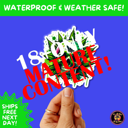 WEED STICKER SET | Funny 420 Cannabis Stickers for Water Bottle, Laptop, Hydroflask, Stoner Gift Idea, Smoker Vinyl Decal Pack