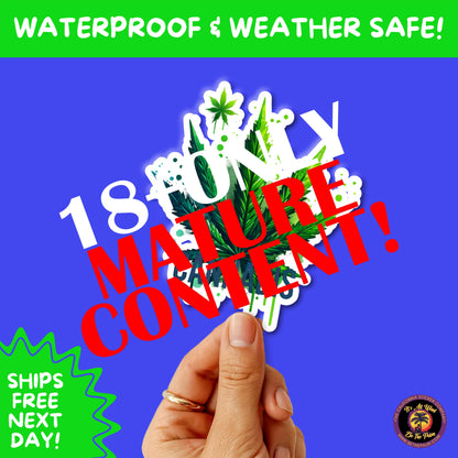 WEED STICKER SET | Funny 420 Cannabis Stickers for Water Bottle, Laptop, Hydroflask, Stoner Gift Idea, Smoker Vinyl Decal Pack