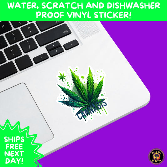 WEED STICKER SET | Funny 420 Cannabis Stickers for Water Bottle, Laptop, Hydroflask, Stoner Gift Idea, Smoker Vinyl Decal Pack