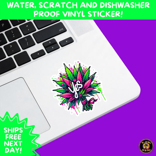 WEED STICKER SET | Funny 420 Cannabis Stickers for Water Bottle, Laptop, Hydroflask, Stoner Gift Idea, Smoker Vinyl Decal Pack