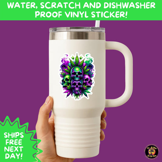 WEED STICKER SET | Funny 420 Cannabis Stickers for Water Bottle, Laptop, Hydroflask, Stoner Gift Idea, Smoker Vinyl Decal Pack
