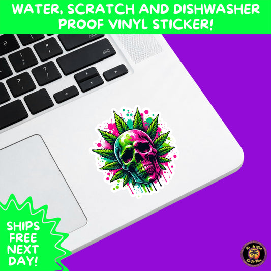 WEED STICKER SET | Funny 420 Cannabis Stickers for Water Bottle, Laptop, Hydroflask, Stoner Gift Idea, Smoker Vinyl Decal Pack