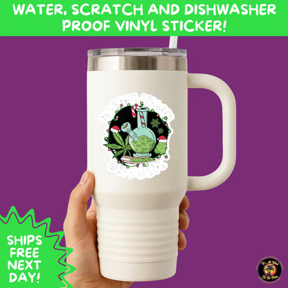WEED STICKER SET | Funny 420 Cannabis Stickers for Water Bottle, Laptop, Hydroflask, Stoner Gift Idea, Smoker Vinyl Decal Pack