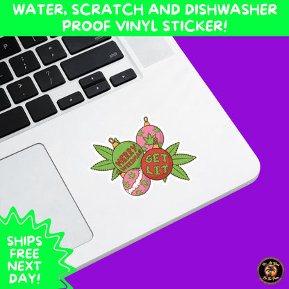 WEED STICKER SET | Funny 420 Cannabis Stickers for Water Bottle, Laptop, Hydroflask, Stoner Gift Idea, Smoker Vinyl Decal Pack